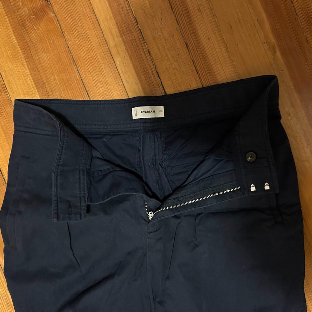 Navy Pleated Pants from Everlane